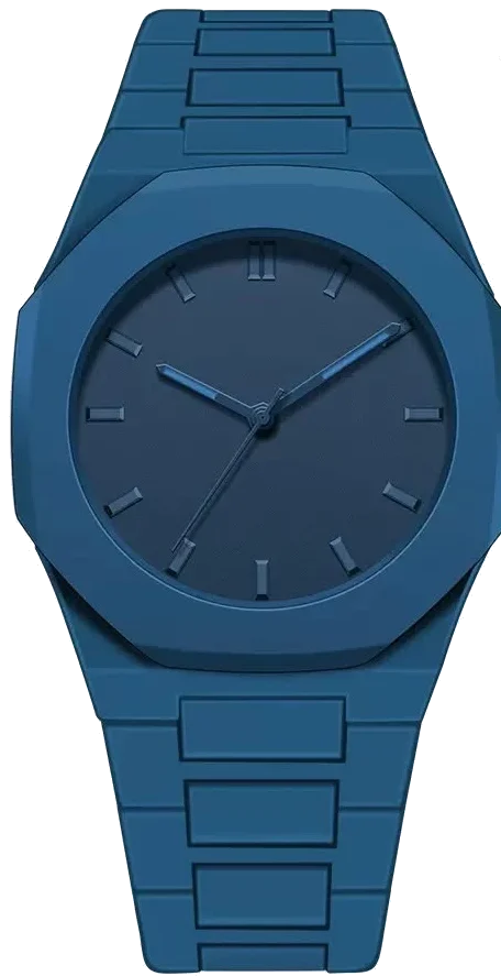 Montre octogonale Bleu Nuit